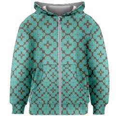 Tiles Kids  Zipper Hoodie Without Drawstring by Sobalvarro