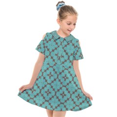 Tiles Kids  Short Sleeve Shirt Dress by Sobalvarro