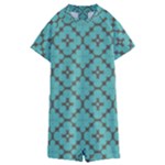 Tiles Kids  Boyleg Half Suit Swimwear