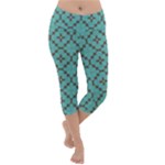 Tiles Lightweight Velour Capri Yoga Leggings