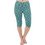 Tiles Lightweight Velour Cropped Yoga Leggings