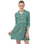 Tiles Mini Skater Shirt Dress