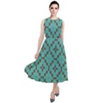 Tiles Round Neck Boho Dress
