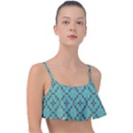 Tiles Frill Bikini Top