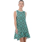 Tiles Frill Swing Dress