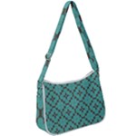 Tiles Zip Up Shoulder Bag