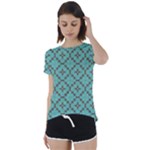 Tiles Short Sleeve Foldover Tee
