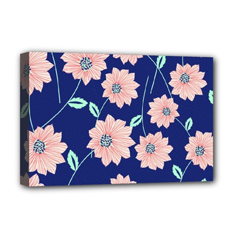 Floral Deluxe Canvas 18  X 12  (stretched) by Sobalvarro
