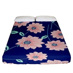 Floral Fitted Sheet (king Size) by Sobalvarro