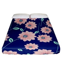 Floral Fitted Sheet (california King Size) by Sobalvarro