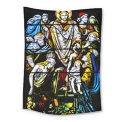 Christian Window Glass Art Print Medium Tapestry by dflcprintsclothing