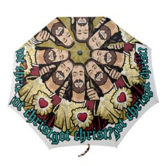 Buddy Christ Folding Umbrellas