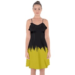 Graphic Arts  Ruffle Detail Chiffon Dress by grafikamaria
