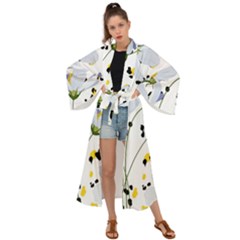 Tree Poppies  Maxi Kimono by Sobalvarro