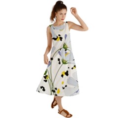 Tree Poppies  Summer Maxi Dress by Sobalvarro