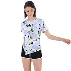 Tree Poppies  Asymmetrical Short Sleeve Sports Tee by Sobalvarro