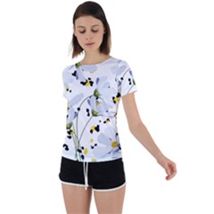 Tree Poppies  Back Circle Cutout Sports Tee by Sobalvarro