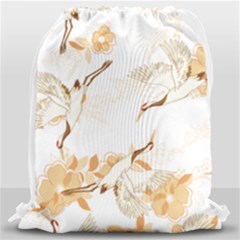 Birds And Flowers  Drawstring Bag (large) by Sobalvarro