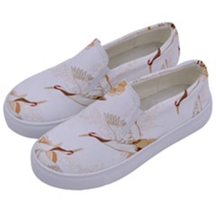 Birds And Flowers  Kids  Canvas Slip Ons by Sobalvarro
