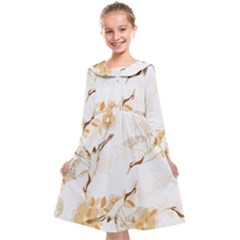 Birds And Flowers  Kids  Midi Sailor Dress by Sobalvarro