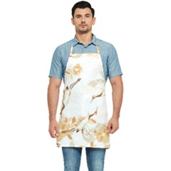 Birds And Flowers  Kitchen Apron by Sobalvarro