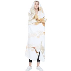 Birds And Flowers  Wearable Blanket by Sobalvarro
