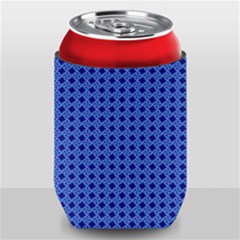 Basket Weave Basket Pattern Blue Can Holder