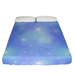 Heavenly Flowers Fitted Sheet (queen Size)
