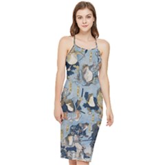 Famous Heroes Of The Kabuki Stage Played By Frogs  Bodycon Cross Back Summer Dress by Sobalvarro