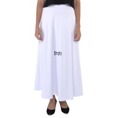 Green Grid Cute Flower Mandala Flared Maxi Skirt