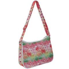 Colorful Paints Zip Up Shoulder Bag