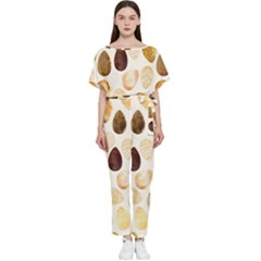 Golden Egg Easter Batwing Lightweight Jumpsuit