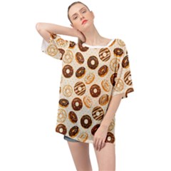 Chocolate Donut Love Oversized Chiffon Top