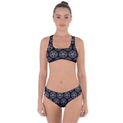 Baphomet Pentagram Criss Cross Bikini Set by Malvagia