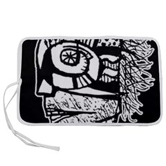 Cyber Punk Portrait Poster Illustration Pen Storage Case (l) by dflcprintsclothing