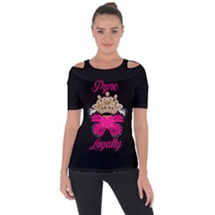 Pync Loyalty Shoulder Cut Out Short Sleeve Top