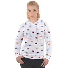 Cute Bright Little Cars Women s Overhead Hoodie by SychEva