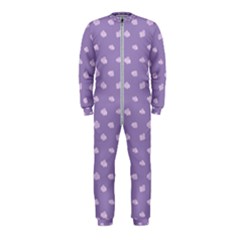 Pink Clouds On Purple Background Onepiece Jumpsuit (kids) by SychEva