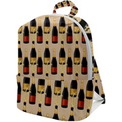 Champagne For The Holiday Zip Up Backpack