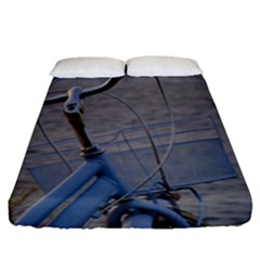 Classic Blue Fitted Sheet (queen Size)