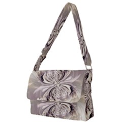 Fractal Feathers Full Print Messenger Bag (l)