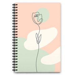 One Line Drawing 5 5  X 8 5  Notebook by walala