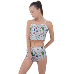 New Year Christmas Winter Watercolor Summer Cropped Co-ord Set