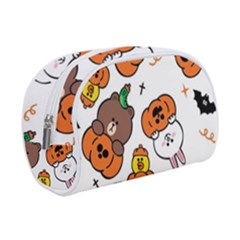 Illustration Pumpkin Bear Bat Bunny Chicken Make Up Case (small)