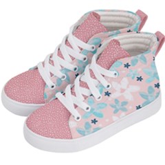 Watercolor Flowers Kids  Hi-top Skate Sneakers by flowerland