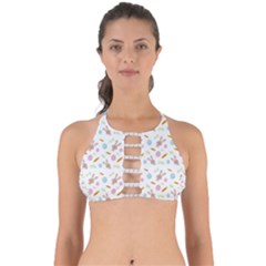 Easter Bunny Pattern Hare Perfectly Cut Out Bikini Top