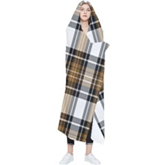 Brown Black Plaid Wearable Blanket (adult) by PerfectlyPlaid