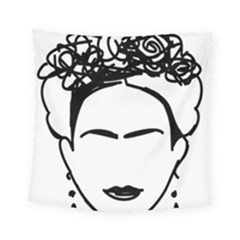 Frida Kahlo  Square Tapestry (small) by Sobalvarro