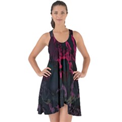 Granite Glitch Show Some Back Chiffon Dress by MRNStudios