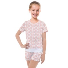 Basketball T- Shirt Basket Ball Pattern T- Shirt Kids  Mesh Tee And Shorts Set